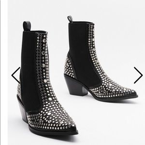 Studded booties